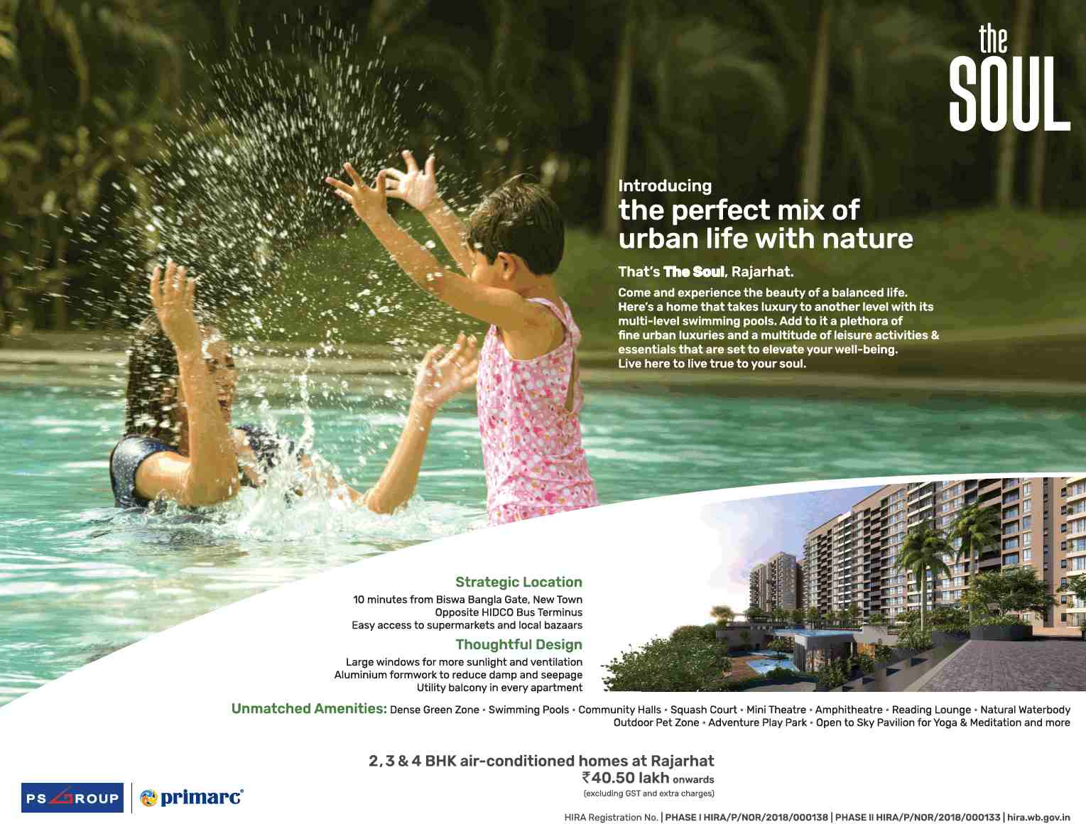 Introducing the perfect mix of urban life with nature at PS Primarc The Soul in Kolkata